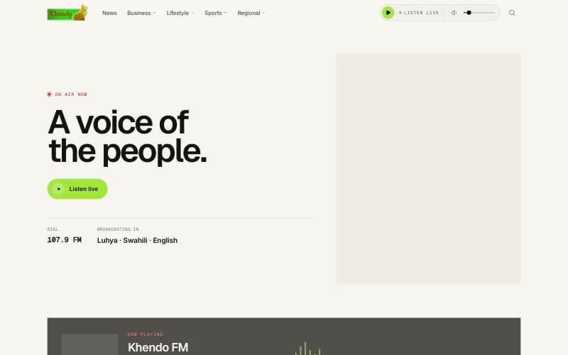 Khendo FM, as it runs today